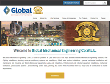 Tablet Screenshot of globalmechqatar.com